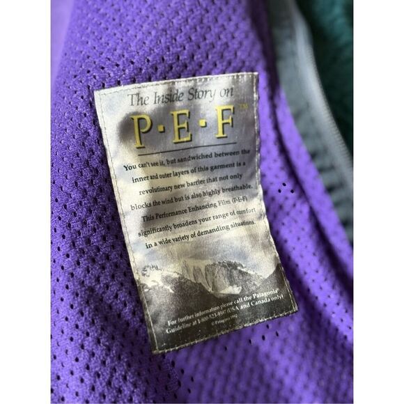 VTG 90's Patagonia PEF Full Zip Deep Pile Retro X Fleece Jacket Made in USA XXL - Picture 9 of 10